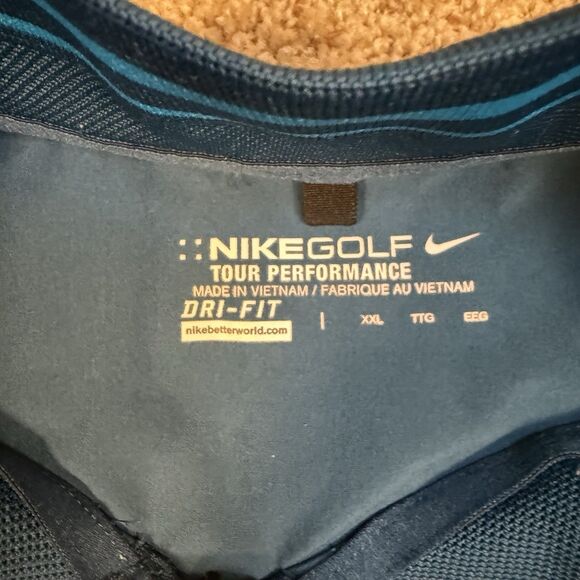 Nike Golf Walt Disney World Tour Performance Pullover Mens 2XL Blue Quarter Zip - Picture 4 of 12